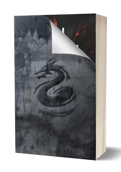 TheSoulFallCoverRevealMockup 3D placeholder cover for World Soul Book 1: The Soul Fall, showing a top‑right peel‑back and the author’s dragon‑and‑blade logo